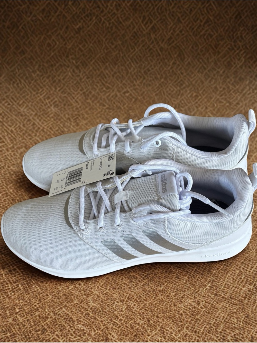 adidas White womens Lightweight Running Sneakers